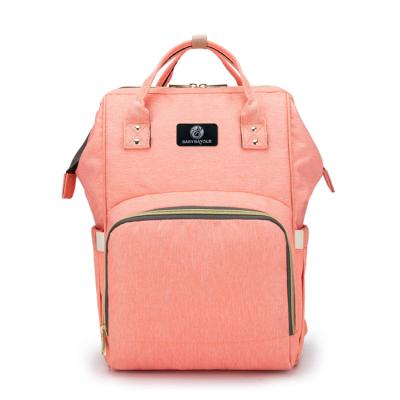 China Multifunctional Water Resistant Custom Travel Mothers Baby Bag Large Capacity Mommy Diaper Bag for sale