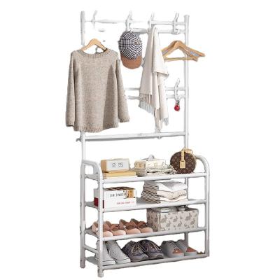 China Cheap high quality shoe rack shoe rack simple design wardrobe multi-functional European convertible coat rack for sale