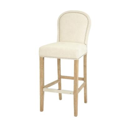 China 2020 French Hangzhou Style Home Antique Oak Solid Furniture/Dark Wood French Restaurant Restaurant Chair/Barstool (KY-3437-OAK) for sale