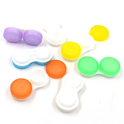 China Contract Lenses Storage PP Cartoon Design Contact Lens Case Container For Colored Contact Lens Travel Holder for sale