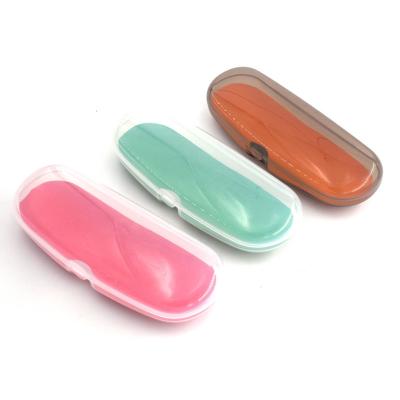 China New Custom Logo PP Style Eco - Friendly Plastic Glasses Case Portable Storage Glasses Case for sale