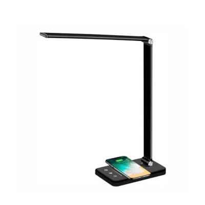 China Iron Custom 3 in 1 Desk Lamp Wireless Charging Wireless Charging Multifunctional Led Desk Lamp for sale