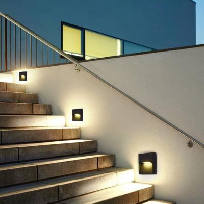 China Modern Wholesale Recessed Light For Stairs Step Lights Wall Lamp for sale