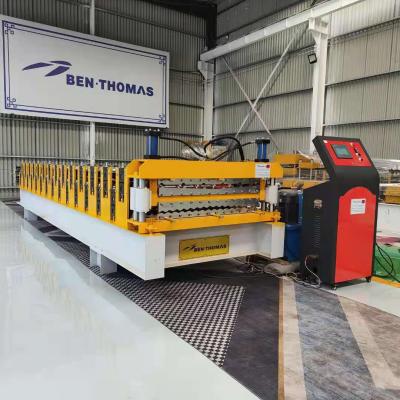 China Building Material Store Building Material Stores Building Material Stores Corrugated And Trapezoidal Double Layer Roof Sheet Roll Forming Machine for sale