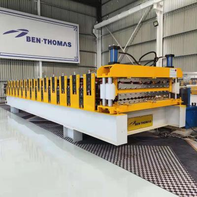 China Building Material Shops Building Material Shops Corrugated Double Layers Roof Sheet Roll Forming Machine for sale