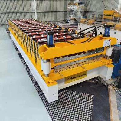 China Building Material Stores Building Material Stores Building Material Stores Sheet Use Double Layer Corrugated Steel Profile Roofing Sheet Roll Forming Machine for sale