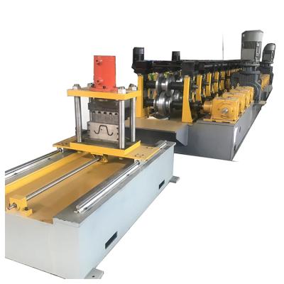 China Construction worksÂ   Construction worksÂ   Construction worksÂ   Quality Guaranteed Single Ended Omega Rack Post Roll Forming Machine for sale