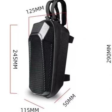 China Universal Waterproof Hard Shell Bag Electric Scooter Accessories Waterproof Front Bag Electric Scooter e Bike Parts Carry Bag for sale