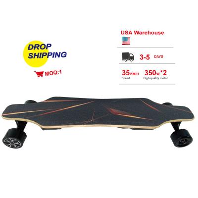 China USA Warehouse Factory Wholesale Youth High Quality Four Wheel Advanced Motor Electric Skateboard for sale