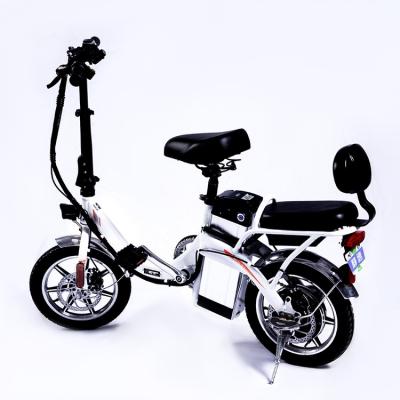 China High Quality Aluminum Alloy Control Moped E Bike Portable Two Seat Battery Aluminum Alloy Ebike Long Range E Bike For Adults With Rear Seat for sale