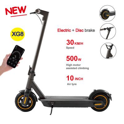 China LCD Display Screen + LED Light Factory Folding 10 Adult Electric Scooter G30 E Max Step 500W Trotineta Electrica Patinete Electrico for sale