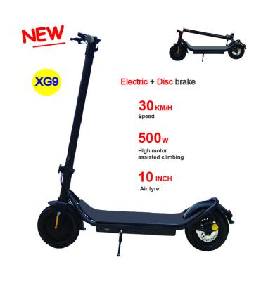 China China Wholesale Unisex Light 500W Cheap Electric 2 Wheel Disc Brake Electric Scooter Adult for sale