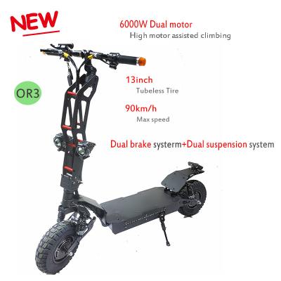 China Unisex Adult Professional Dirt Offroad Electric Scooter With Pro Motor Brushless Scooter Fat Tire Powerful Foldable Off Road Scooter for sale