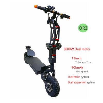 China 2021 6000w 72v 2 Wheel Unisex Foldable Adult For Fast Mobility Offroad Scooter Electric E Scooter for sale