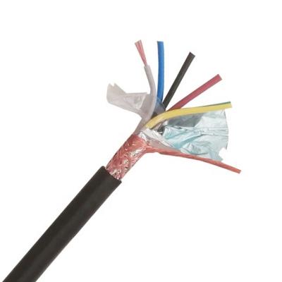 China Overhead 5C 0.5mm Signal Control Cable Wire 300V RVVP 5 PVC Insulated Core Shielded Flexible Cables for sale