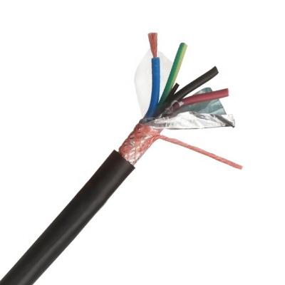 China Overhead Speaker Cable 300V Shielded Cable Rvvp 4 Core 4X0.5Mm Signal Control Cable Black PVC Wire for sale