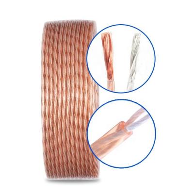 China High FIDELITY Car Speaker Audio Cable 0.5Mm High Quality Copper Transparent Wire Suitable To Edging - Sound System Cables Wires for sale