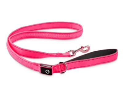 China Custom Made in China Top Quality Neon Pink LED Lighting Dog Leash for sale