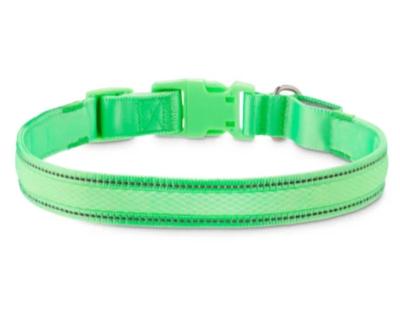 China Custom Made in China Top Quality LED Lighting Neon Green Dog Collar for sale