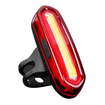 China Hot Sales Waterproof USB LED Outdoor Light Rechargeable Bike Tail Safety COB Bicycle Night Riding Rear Light HG-ZL070 for sale