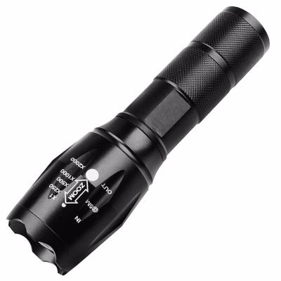 China Hot Selling High Quality 1000 Lumens Brightest Waterproof Military Tactical Flashlight XML T6 Backup For Self Defense for sale