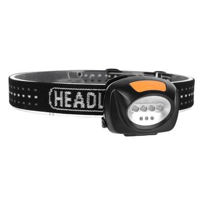 China Light Weight 4 LED Emergency Headlight Red White 3 LED SOS Headlamp Popular New Outdoor Sports Head Torch for sale