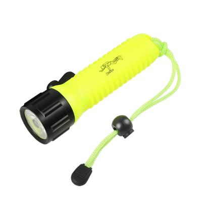 China Emergency IP68 Waterproof ABS AA Dry Battery Portable Ultra Bright Led Torch Underwater Dive Flashlight for sale