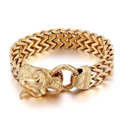 China Factory direct sales punk 2021 main fashion jewelry gold jewelry bangle stainless steel bracelet men for sale