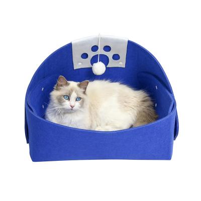 China 2021 New Arrivals Breathable Design High Quality Featured Premium Felt Handmade Felt Pet Nest for sale