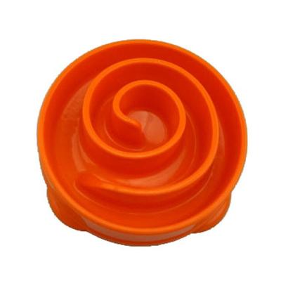 China Sustainable Floating Plastic Slow Feeder Wheels Anti Stalling Slow Eating Prevention Blowing Bowls For Dogs for sale