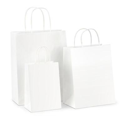 China Recyclable Printing Carrying Bag Customized Logo Large Heavy Duty Kraft Paper Bag for sale