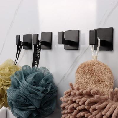 China No Drilling Waterproof Moisture-proof Self-adhesive Clothes Hooks Adhesive Towel Hooks for sale