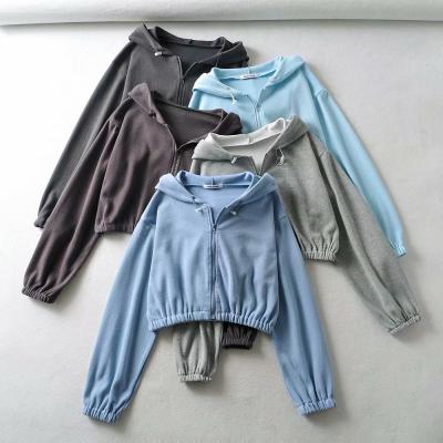 China Breathable Fashionable Custom Women Hoodies And Blank Hoodie Women's Sweatshirts Crop Hoodies for sale