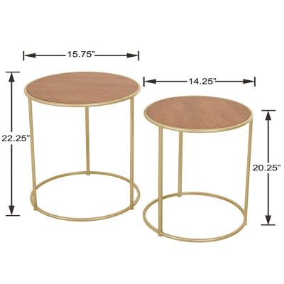 China Modern Adjustable Round (Height) Nesting Coffee End Tables Furniture Table Living Room Modern Coffee Table for sale