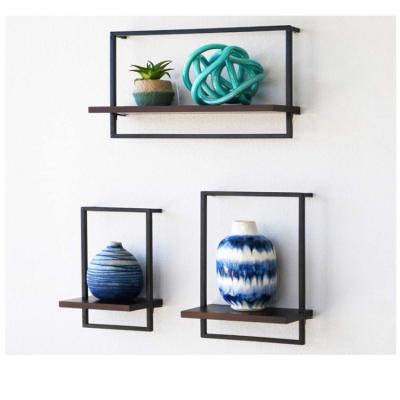 China Hot Selling Cheap Floating 5.5 Shelves Deep Hexagon Wall Natural Solid Wood Shelf Storage Hot Sale for sale