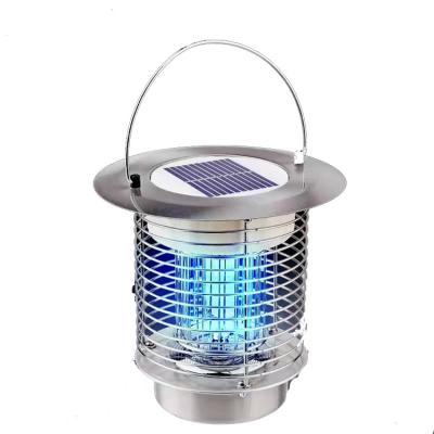 China Solar Outdoor Mosquito Insect Killing Insect Lawn Garden Mosquito Killer Insert Lamp Solar Garden Zapper Lamp for sale