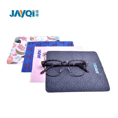 China Microfiber Sunglasses Cleaning Cloth Wiper Microfiber Wiping Cloth 15*18cm for sale