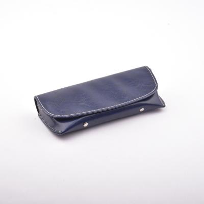 China Fashionable .eco-friendly PU Leather Handmade Sunglasses Bag Fancy Eyewear Glass Pocket Case for sale