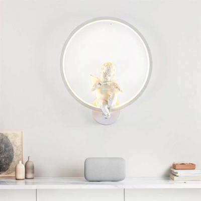 China New Chinese style simple wall painting led wall lamp bedroom led bedside lamp for sale