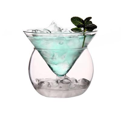 China Viable Customizable Creative Hand Blown Glass Cocktail Whiskey Cup Cocktail Mug for sale