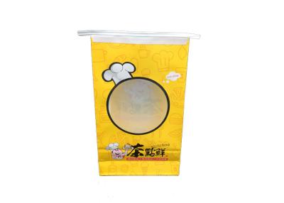 China Recyclable Bakery Packaging Bags , Tin Tie Bags With Window Offset Printing for sale