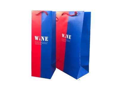 China Dekorative fantastische doppelte Wein-Flaschen-Geschenkboxen fertigten Logo-Drucken besonders an zu verkaufen