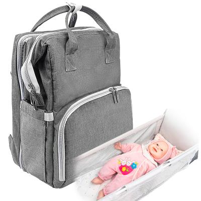 China Multifunctional Foldable Expandable Expandable Baby Diaper Backpack Bag Purpose Portable Changing Bed for sale