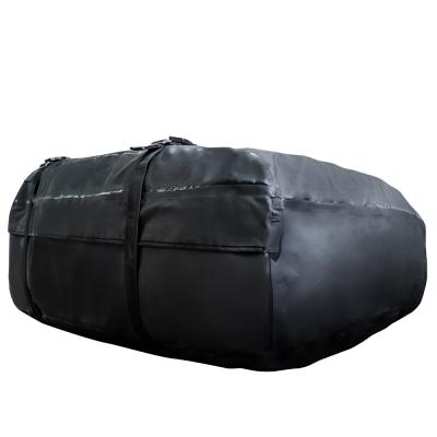 China Waterproof Oxford Carrier Rooftop Cargo Carrier Car Roof Top Bag Includes Heavy Duty Straps for sale