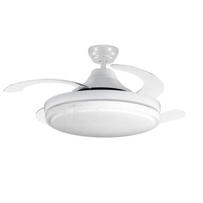 China XINHUA Modern 42 Inch Chandelier Ceiling Fan with Light and Remote Control/Silent Retractable Blades Fans Lighting with 3 Lights for sale