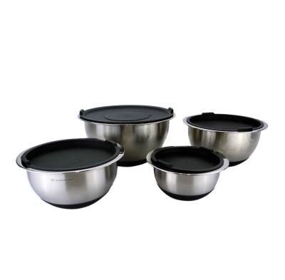 China Wholesale Viable for Slim Mixing Bowls Salad Bowl Basin Family Use Edges Stainless Steel for sale