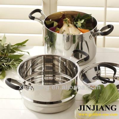 China Sustainable 2 Layers 304 Stainless Steel Multi Food Steamer With High Quality for sale