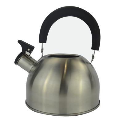 China Cordless wholesale bulk household used drinkware stainless steel silver water whistling kettle for sale