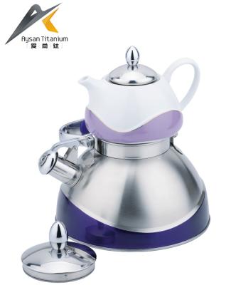 China 360 Degree Rotation Base 2018 New Double Design High Quality Electric Stainless Steel Teapot Water Cordless Kettle for sale