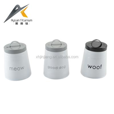 China Viable Cheap Powder Coating Screen Printing Stainless Steel Canister Sets for sale